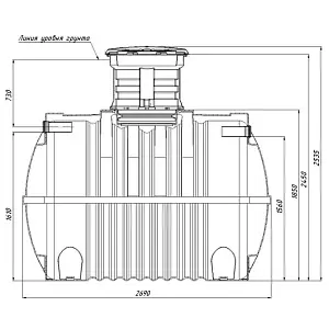 Септик Rostok Ground 12 с горловиной 600 мм 2